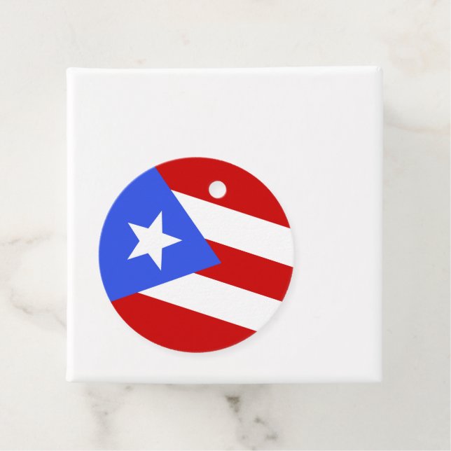 Puerto Rico flag Favor Tags (In Situ)