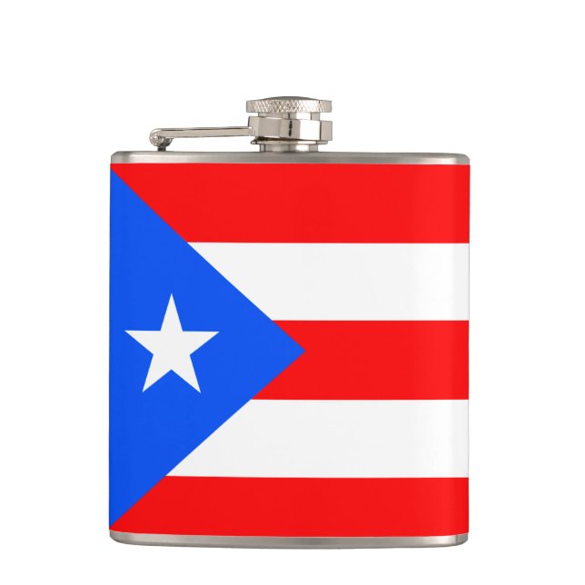 Puerto Rico Flag Flask (Front)