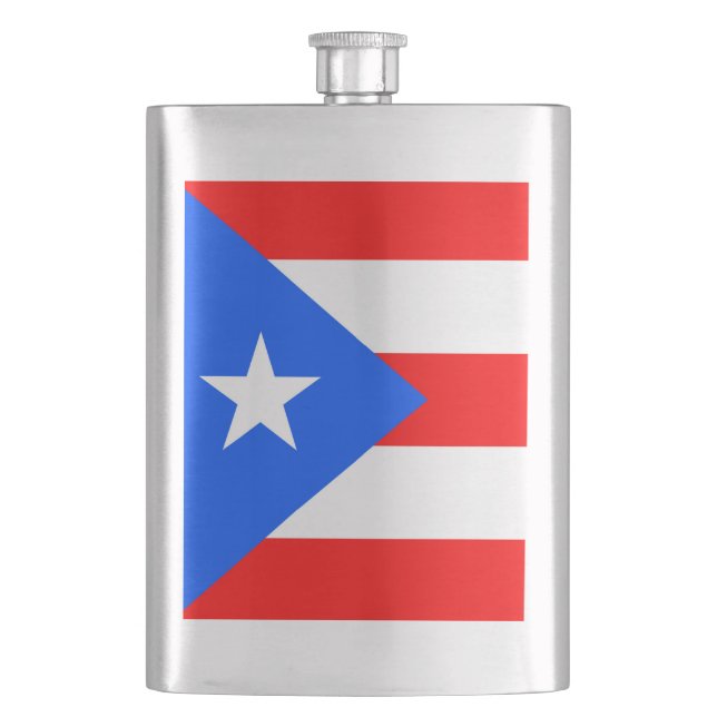 Puerto Rico Flag Flask (Front)