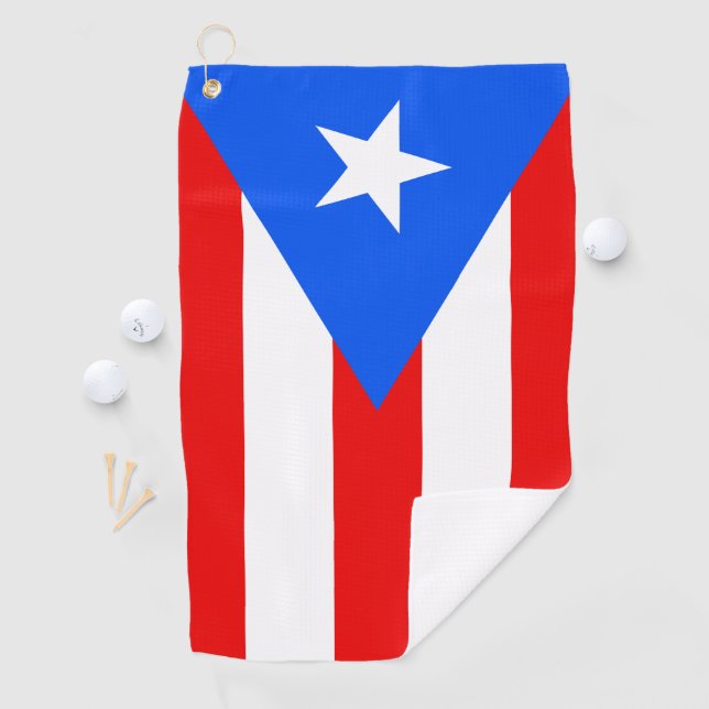 Puerto Rico Flag Golf Towel (InSitu)