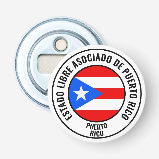 Puerto Rico Flag Gorgeous Patriotic Bottle Opener (Front)