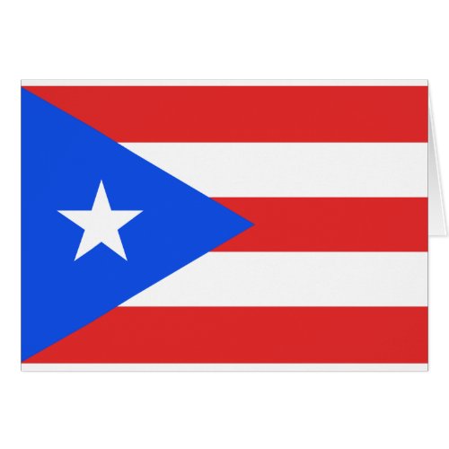 Puerto Rico Flag Greeting Card