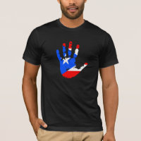 Puerto Rico Flag Handprint T-Shirt