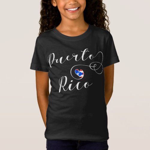 Puerto Rico Flag Heart Puerto Rican Flag T_Shirt