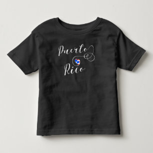 Puerto Rico Flag Heart, Puerto Rican Flag Toddler T-shirt