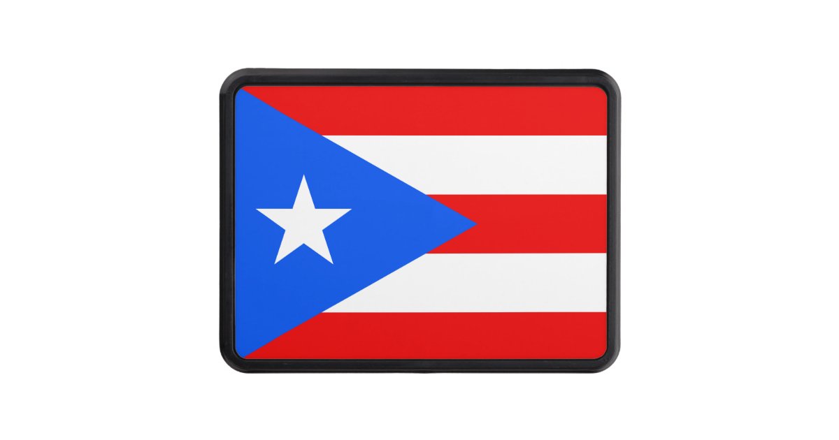 Puerto Rico Flag Hitch Cover Zazzle