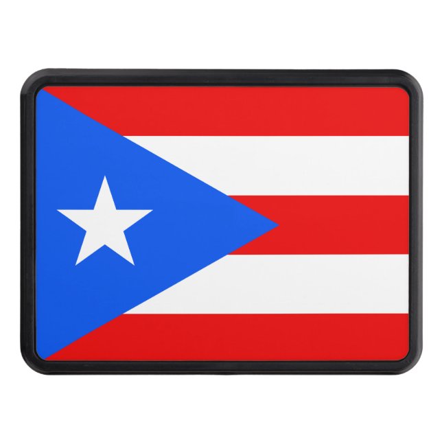 Puerto Rico Flag Hitch Cover (Front)