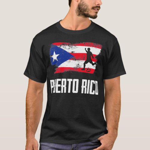 Puerto Rico Flag Jersey Puerto Rico Soccer Team Pu T_Shirt
