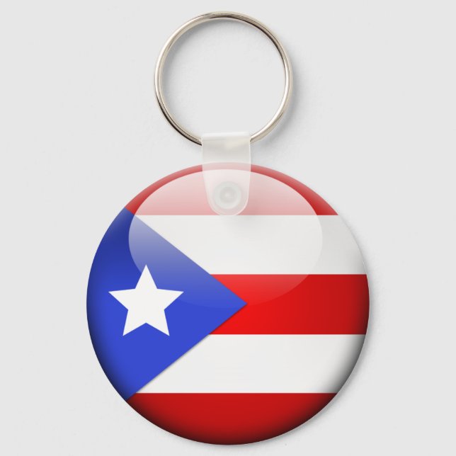 Puerto Rico Flag Keychain (Front)