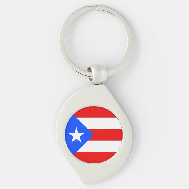 Puerto Rico Flag Keychain (Front)