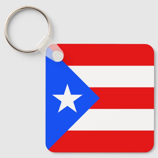 Puerto Rico Flag Keychain (Front)