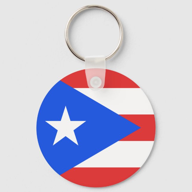 Puerto Rico Flag Keychain (Front)