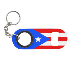 Puerto Rico Flag Keychain Bottle Opener