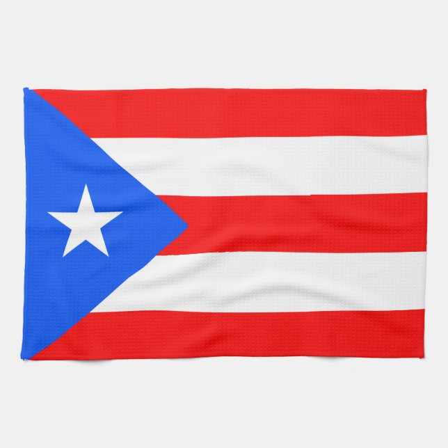 Puerto Rico Flag Kitchen Towel (Horizontal)