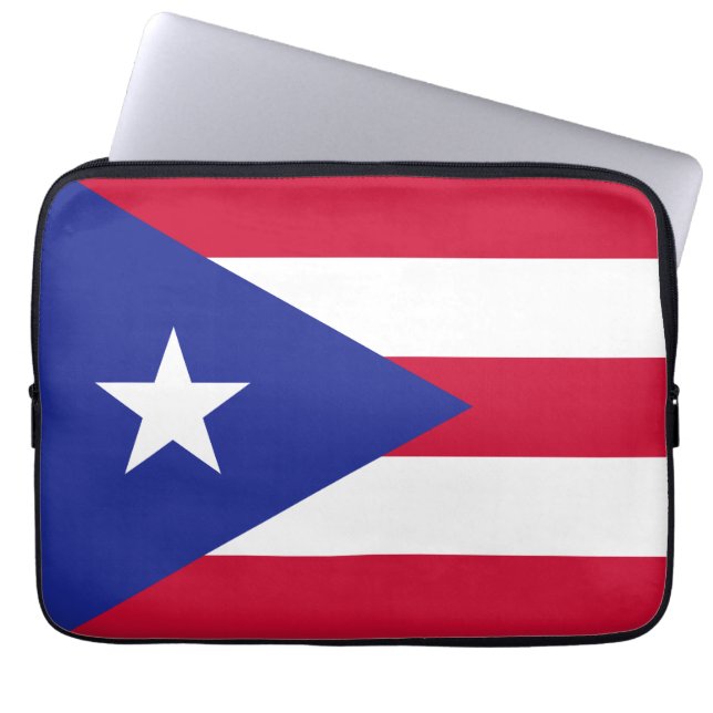 Puerto Rico Flag Laptop Sleeve (Front)