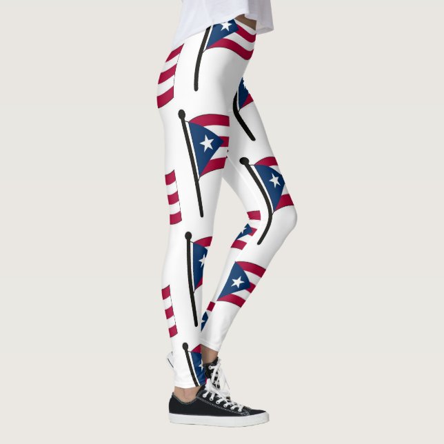 Puerto Rico Flag Leggings (Right)