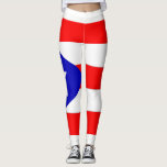 Puerto Rico Flag Leggings<br><div class="desc">Leggings with image of Puerto Flag in red, white and blue.</div>