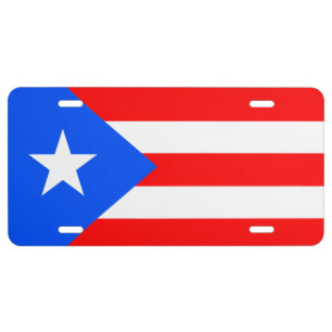 Puerto Rico Flag License Plate