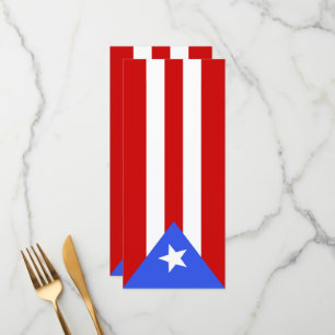 Puerto Rico flag Menu