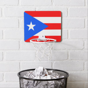 Puerto Rico Flag Mini Basketball Hoop