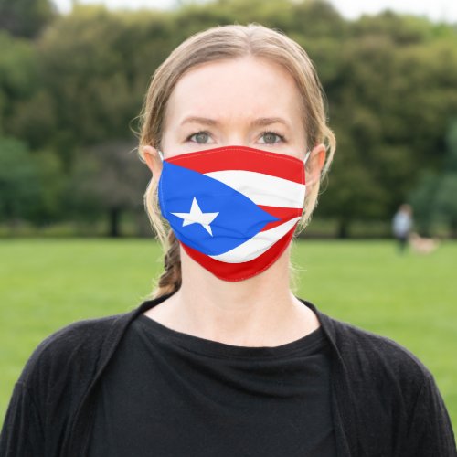 Puerto Rico flag mouth cap Covid19 Corona Virus Adult Cloth Face Mask