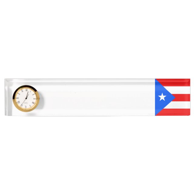 Puerto Rico Flag Name Plate (Front)