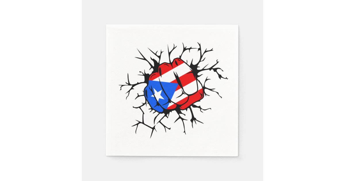 Puerto Rico Flag Napkins Zazzle