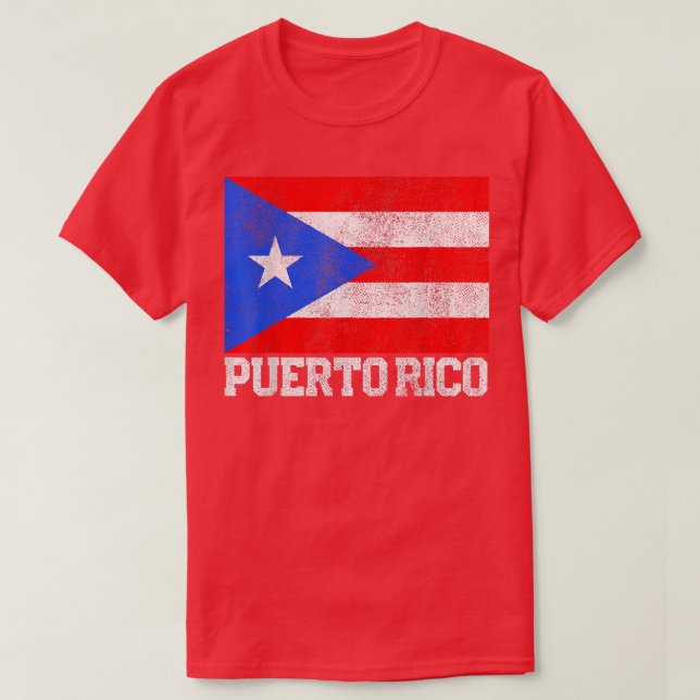 Puerto Rico Flag National Pride Roots Country Fami T-Shirt (Design Front)