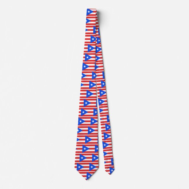 Puerto Rico Flag Neck Tie (Front)
