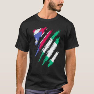Puerto Rico Flag Nigeria Grown Patriot Country Str T-Shirt