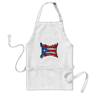 Puerto Rico Flag of Reggaeton Adult Apron
