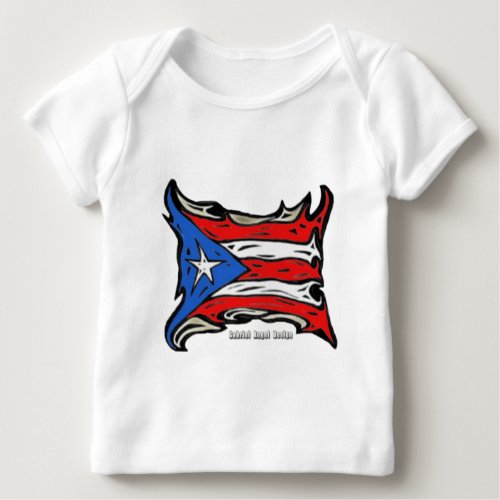 Puerto Rico Flag of Reggaeton Baby T-Shirt Puerto Rico Flag of Reggaeton Baby T_Shirt