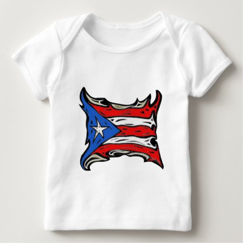Puerto Rico Flag of Reggaeton Baby T-Shirt Puerto Rico Flag of Reggaeton Baby T_Shirt