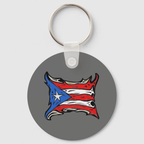 Puerto Rico Flag of Reggaeton Keychain Puerto Rico Flag of Reggaeton Keychain