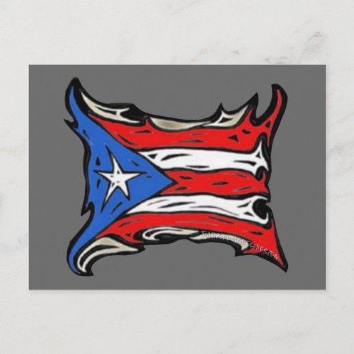 Puerto Rico Flag of Reggaeton Postcard