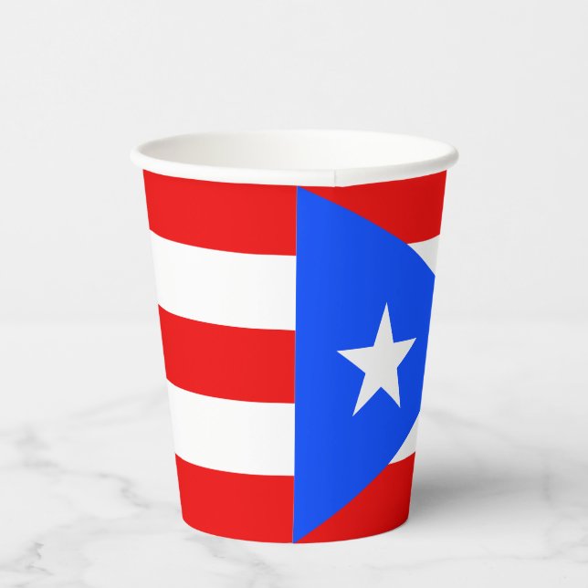 Puerto Rico Flag Paper Cups (Right)