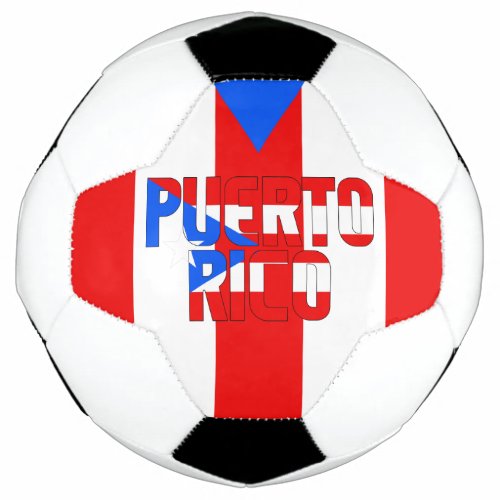Puerto Rico Flag Patriotic  Soccer Ball