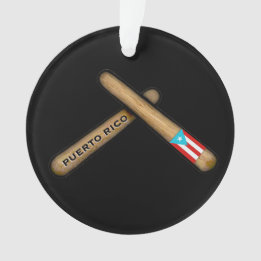 Puerto Rico Flag Percussion Sticks I Palitos  Ornament