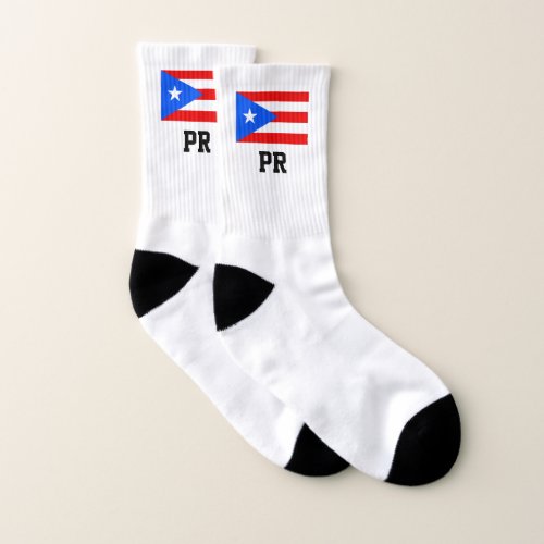 Puerto Rico flag personalized custom sport Socks