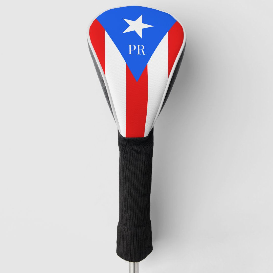 Puerto Rico flag personalized golf club head cover Zazzle