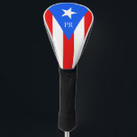 Puerto Rico flag personalized golf club head cover<br><div class="desc">Puerto Rico flag personalized golf club head cover with custom text. Trendy golf club head protection gift for friends and family. Stylish golfing gift ideas for him and her. Get one for dad, father, papa, best grandpa, step dad, uncle, grandfather, granddad, golfer, business partner, friend, boss, groom, employee, coworker, partner,...</div>