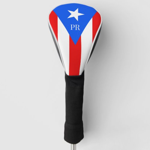 Puerto Rico flag personalized golf club head cover