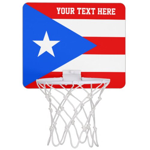 Puerto Rico flag personalized wall decoration Mini Basketball Hoop