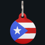 Puerto Rico flag Pet ID Tag<br><div class="desc">An ideal gift for all those who are patriotic of their country!</div>