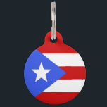 Puerto Rico flag Pet ID Tag<br><div class="desc">An ideal gift for all those who are patriotic of their country!</div>