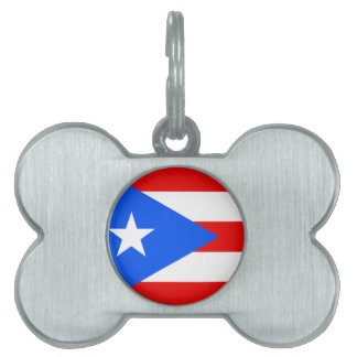 Puerto Rico Flag Pet Tag