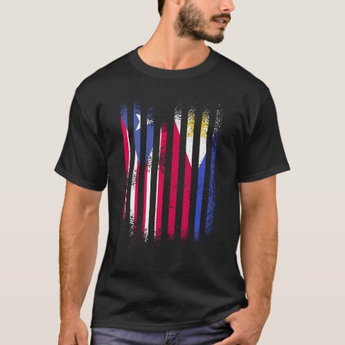 Puerto Rico Flag Philippines Grown Country Flags S T_Shirt