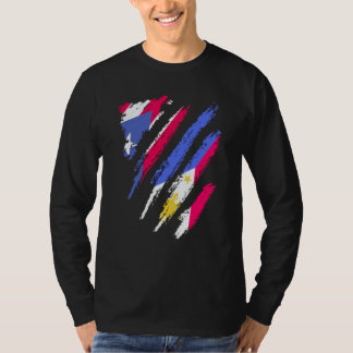 Puerto Rico Flag Philippines Grown Patriot Country T-Shirt