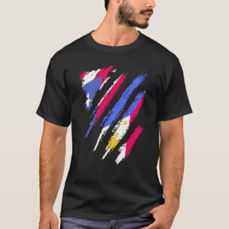 Puerto Rico Flag Philippines Grown Patriot Country T-Shirt