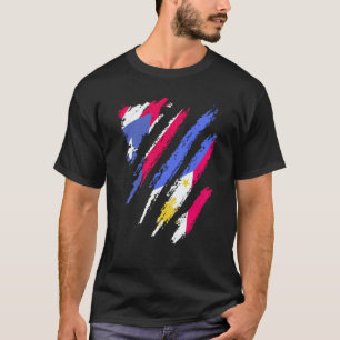 Puerto Rico Flag Philippines Grown Patriot Country T-Shirt